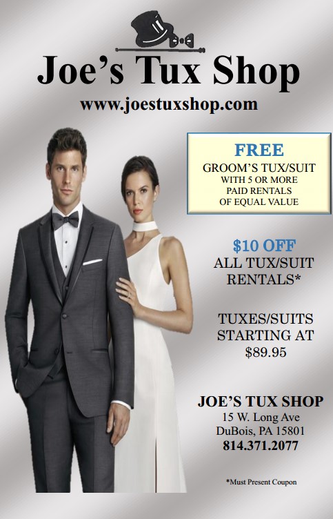 Joe’s Tux Shop – DuBois Bridal Association